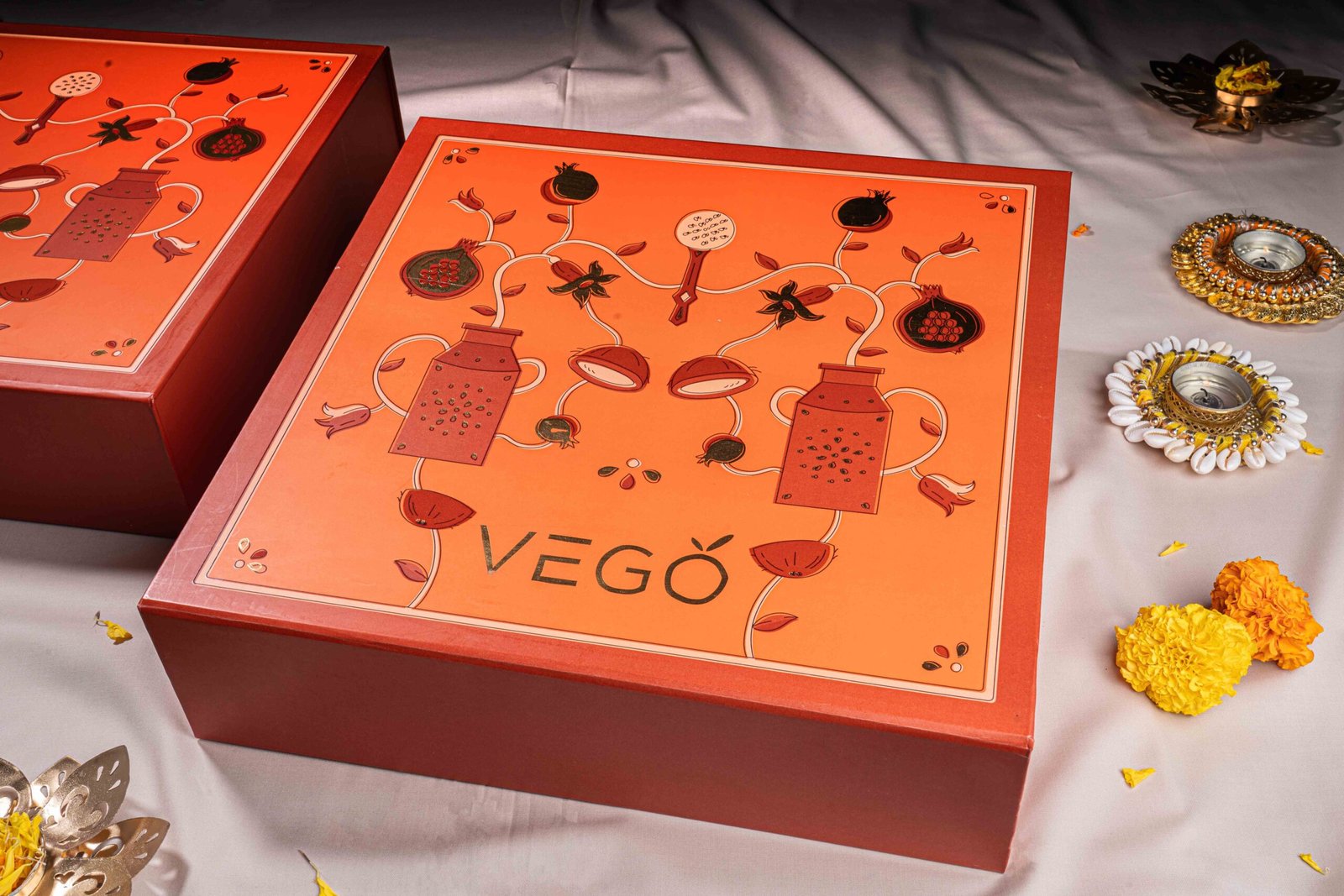 Orange Colour Close Box